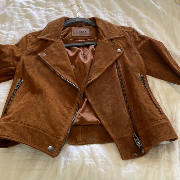 Blank nyc suede Moto jacket - size xs - Picture 1 of 4